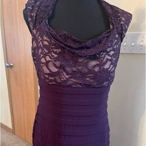 Maroon Gown with open Back